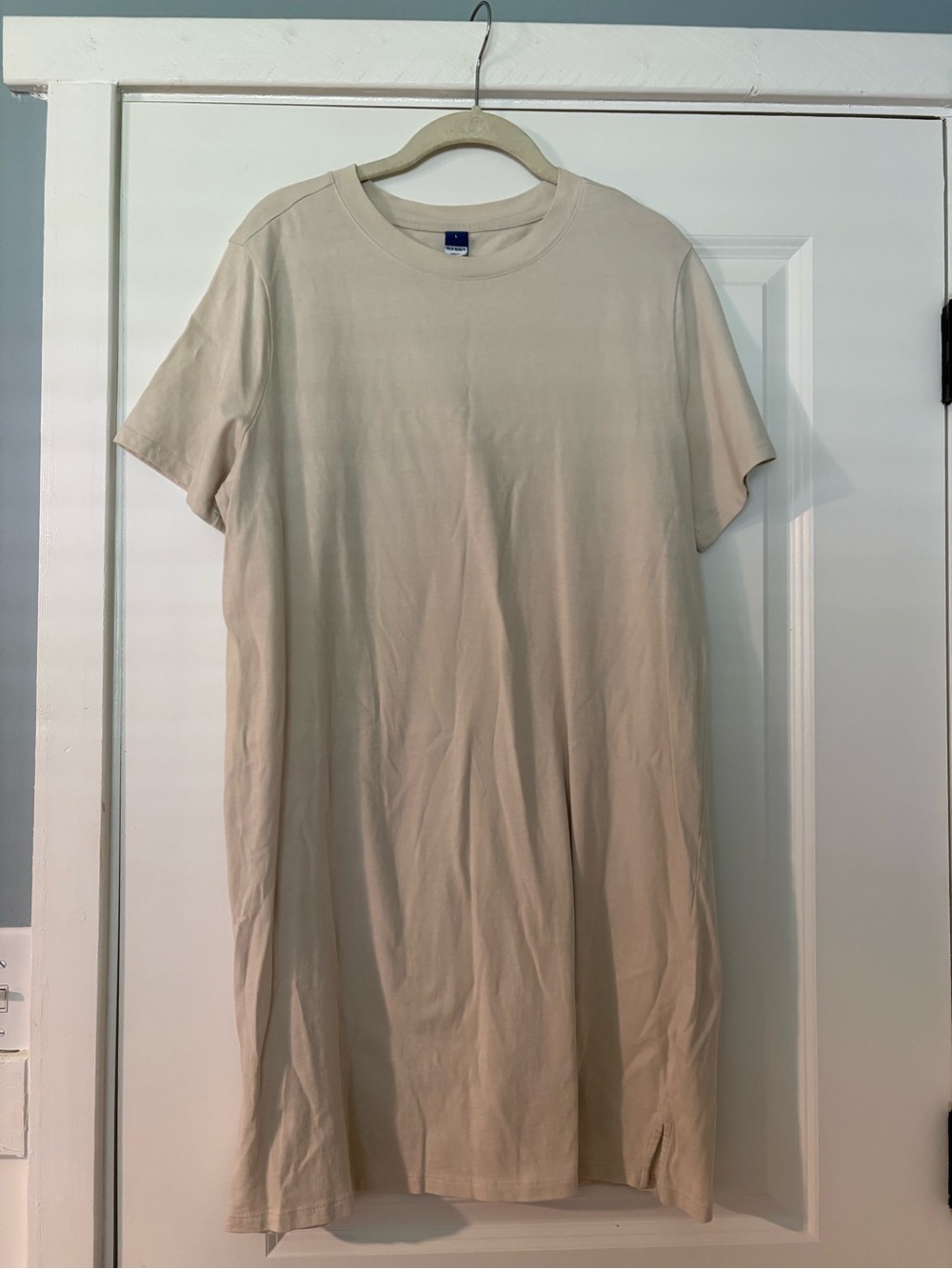 Old Navy Cream T Shirt Dress L